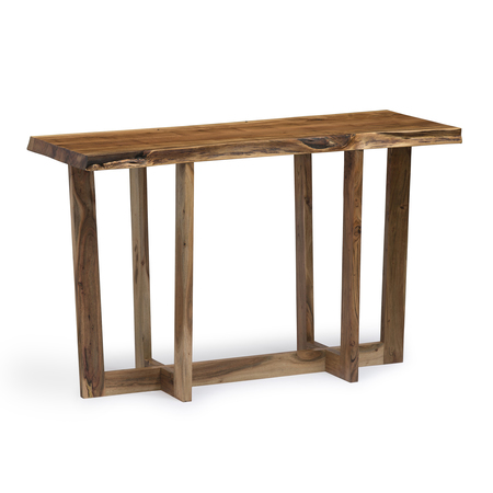 ALATERRE FURNITURE Berkshire Natural Live Edge Wood Media Console Table AWBB1020